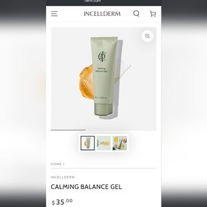 Calming Balance Gel by Incellderm Full 3.38 Oz